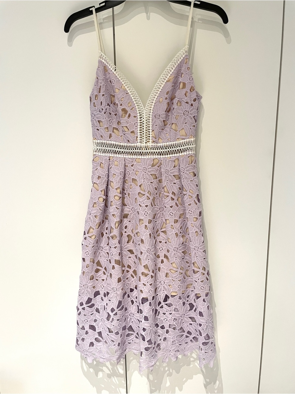 Aqua Floral Lace Midi Dress